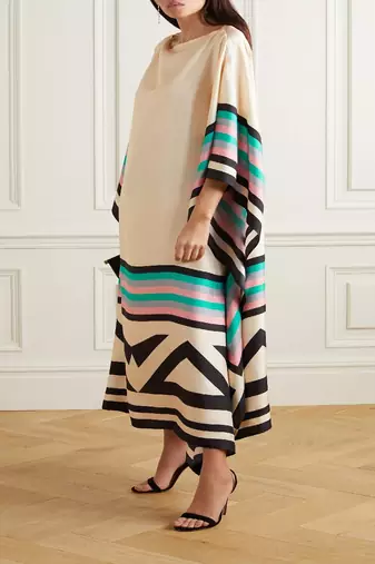 Casual wear calf length satin